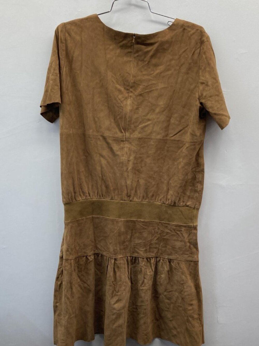 Ba&sh Suede Mini Dress - Boho Western Festival Country Concert Drop Waist 10 - Picture 4 of 7